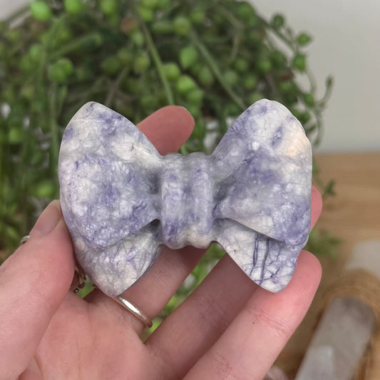Purple Jade Bow (S583)