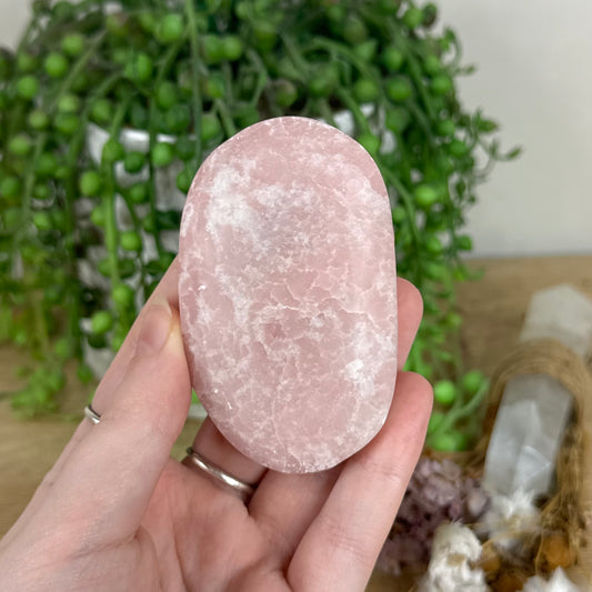 Pink Opal Palm Stone (O319)