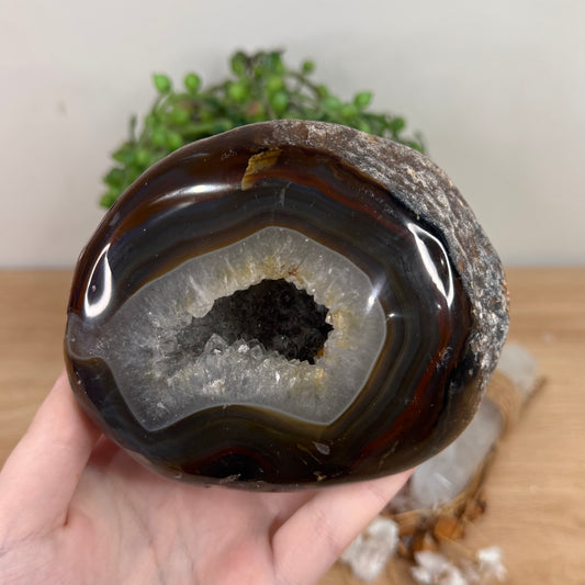 Druzy Agatę Geode (S769)