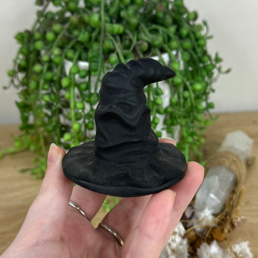 Black Obsidian Witch Hat (O311) (O312) (O313)