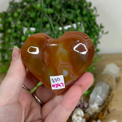 Carnelian Heart (O347)