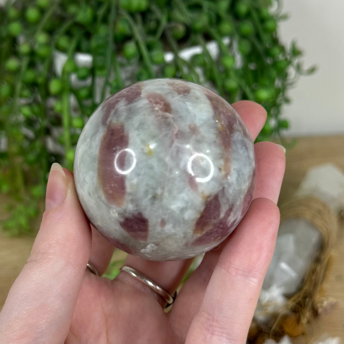 Pink Tourmaline Sphere (O320)