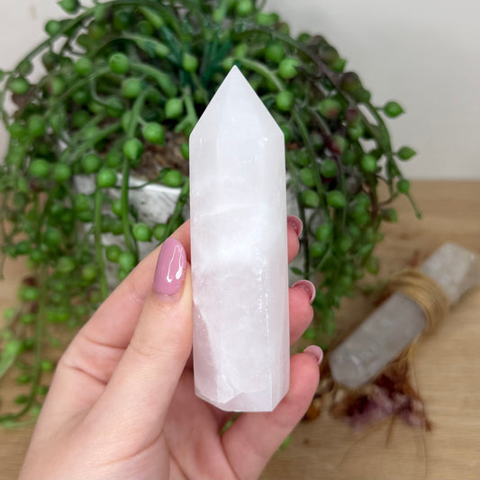 Pink Mangano Calcite Point (Y495)