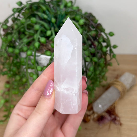 Pink Mangano Calcite Point (Y494)