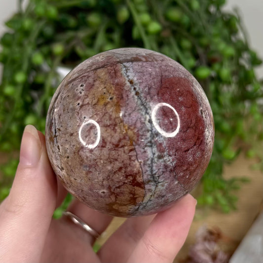 Pink Chalcedony Sphere (S749)