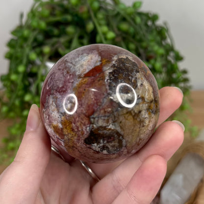 Pink Chalcedony Sphere (S749)