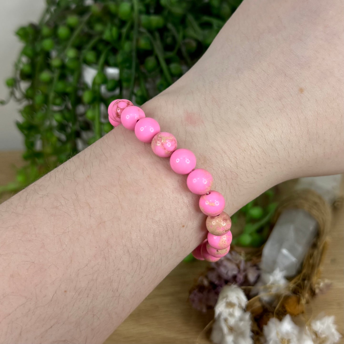 Pink Shoushan Bracelet (O190) (O191)