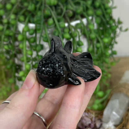 Black Obsidian Fish (O279)