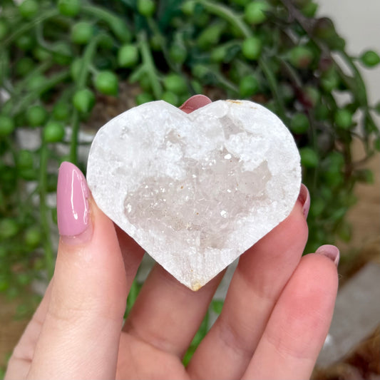 Clear Quartz Geode Heart (Y510)
