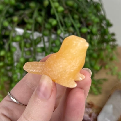 Yellow Calcite Bird (S699) (S698)