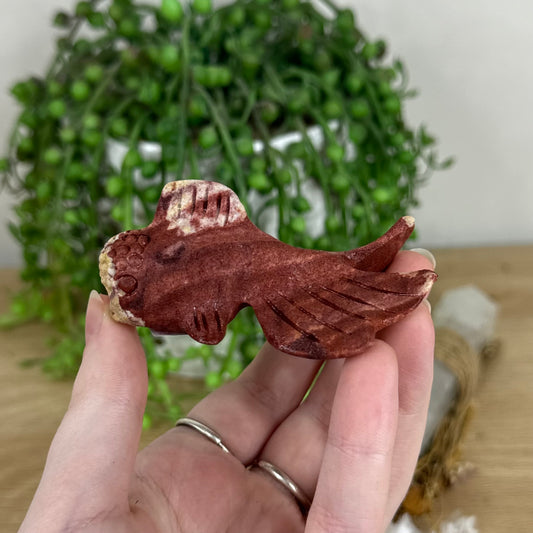 Red Banded Calcite Fish (O273)