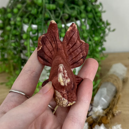 Red Banded Calcite Fish (O273)