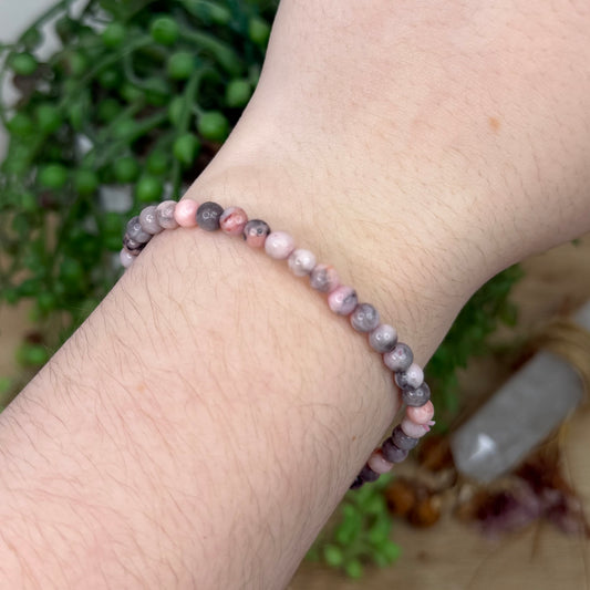 Pink Zebra Jasper Bracelet (X812)