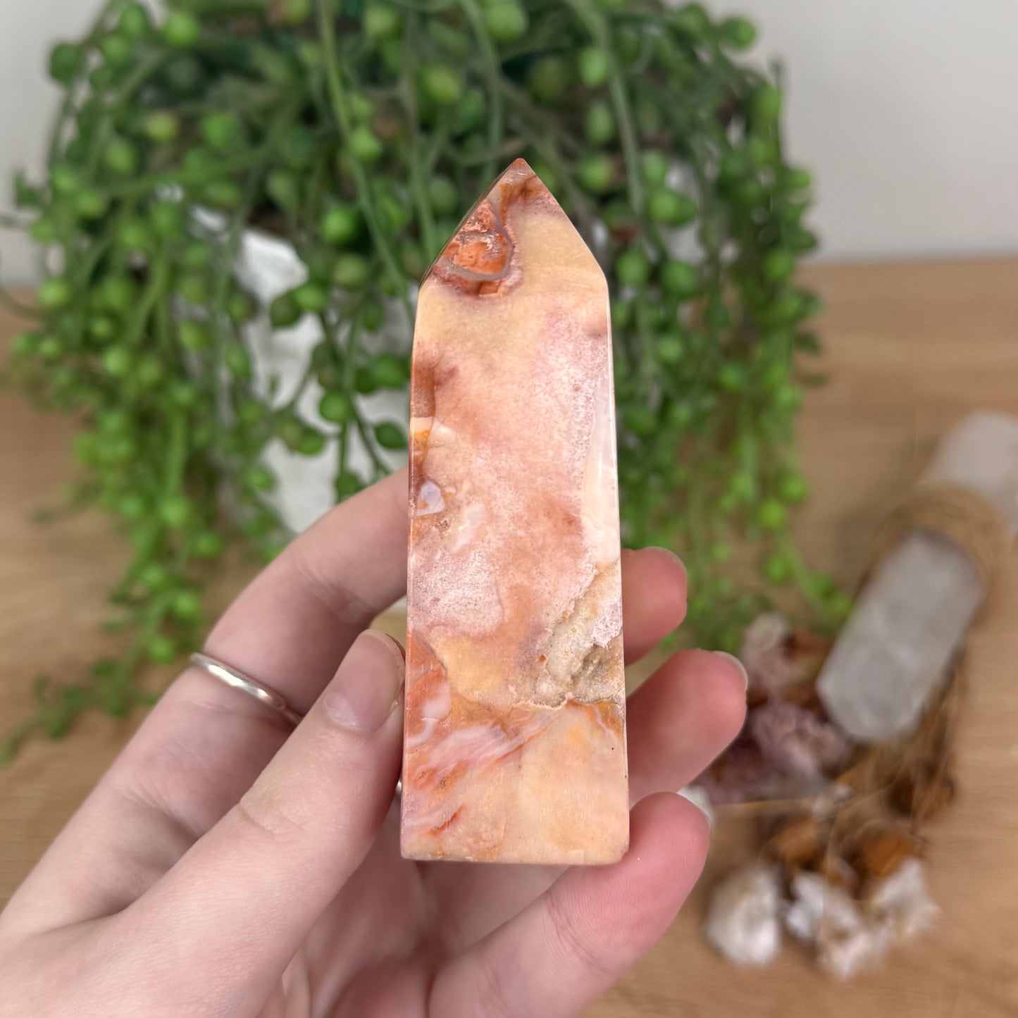 Pink Crazy Lace Agate Point (S865)