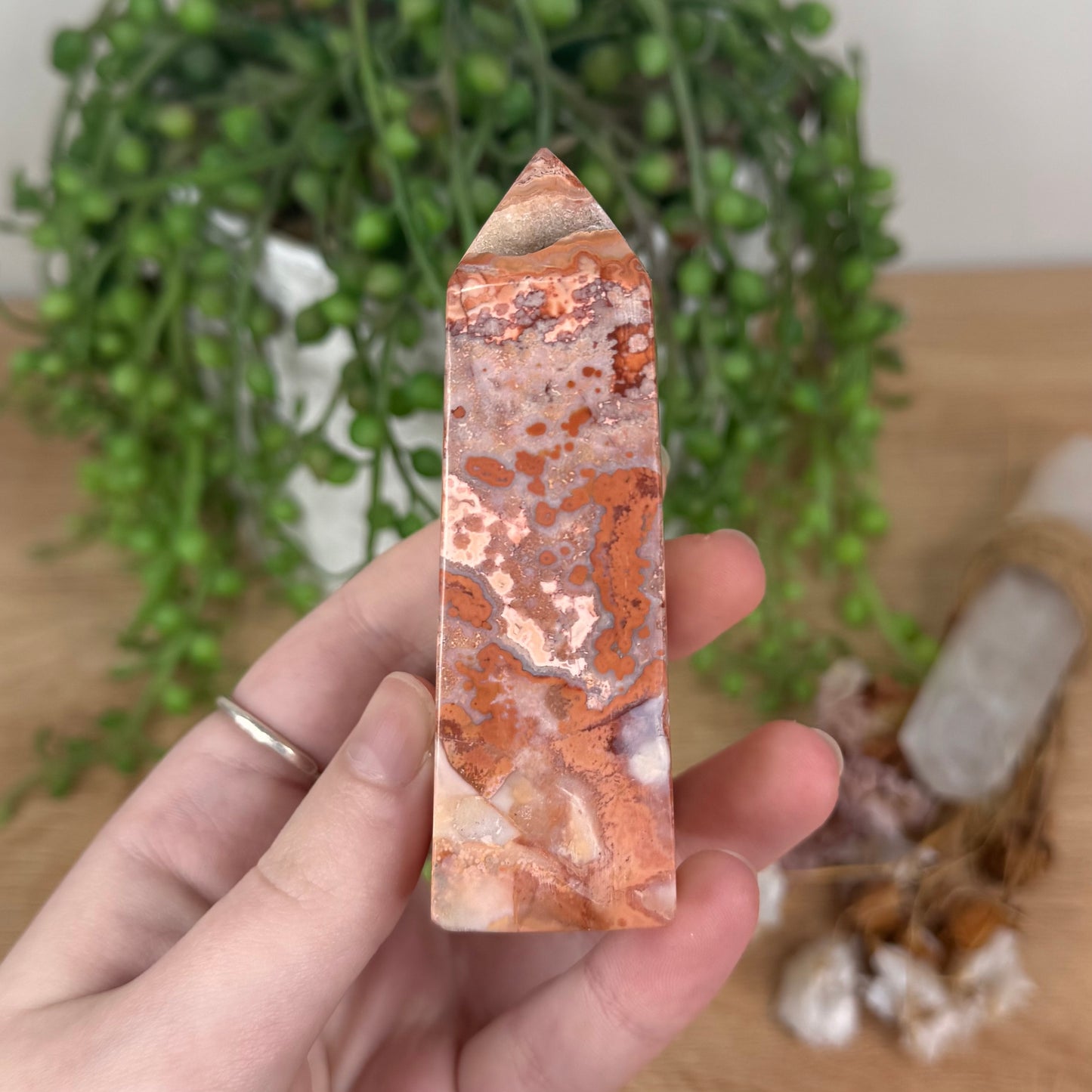 Pink Crazy Lace Agate Point (S865)