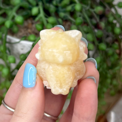Yellow Calcite Nine Tail Fox (Y948)