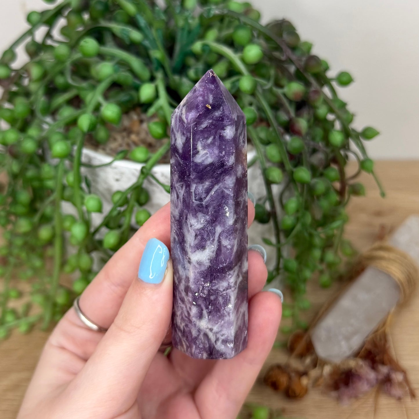 Purple Mica / Aquamarine Point (Y941)