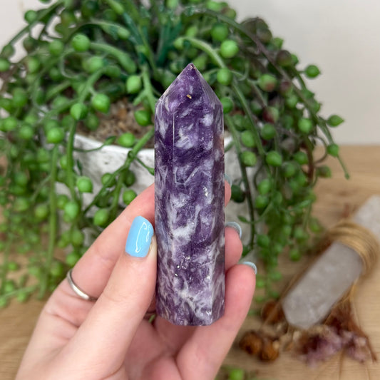 Purple Mica / Aquamarine Point (Y941)