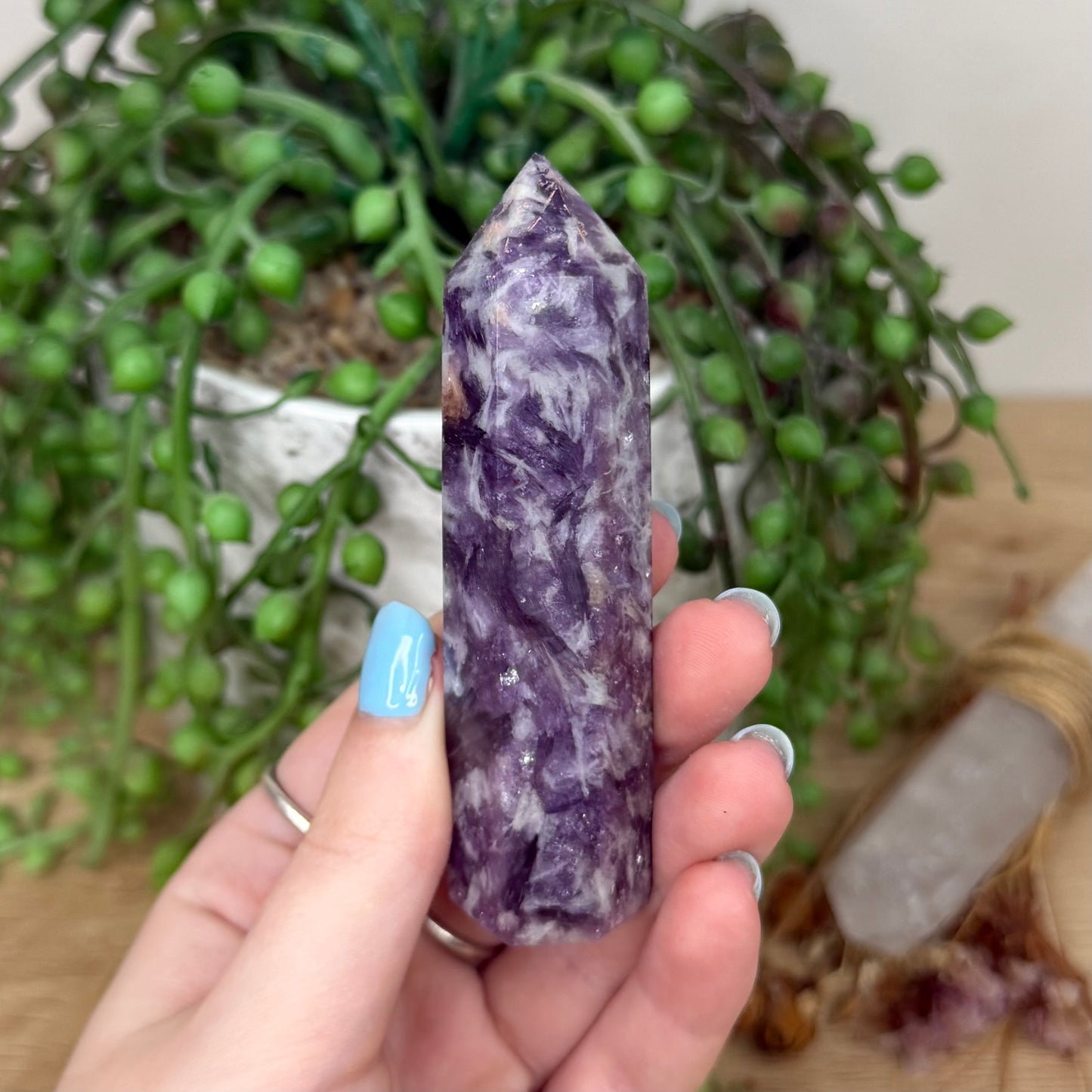 Purple Mica / Aquamarine Point (Y941)
