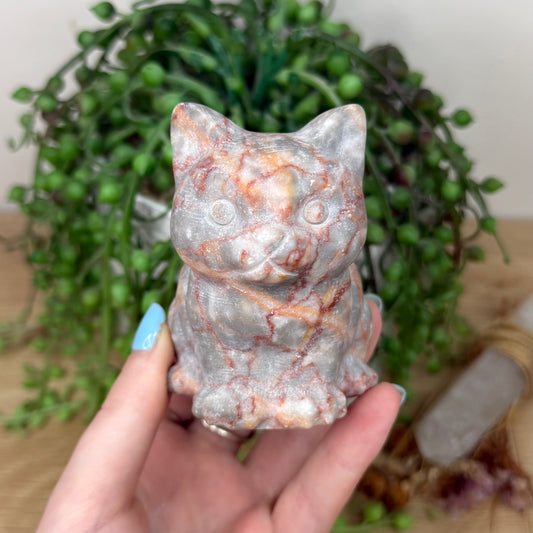 Red Vein Jasper Cat (Y924)