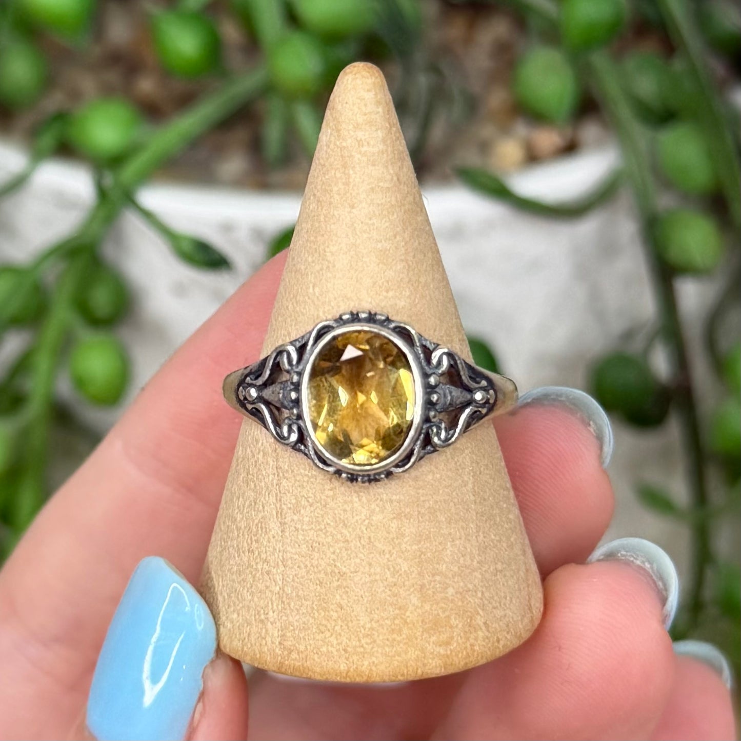 Citrine S925 Ring (Y104)