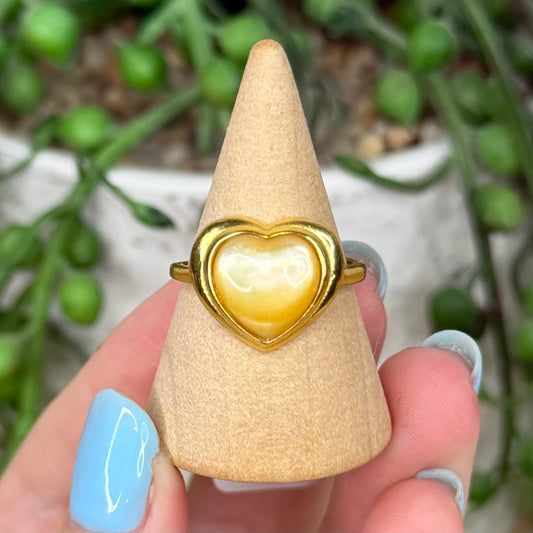 Shell Gold Plated Ring (X173)