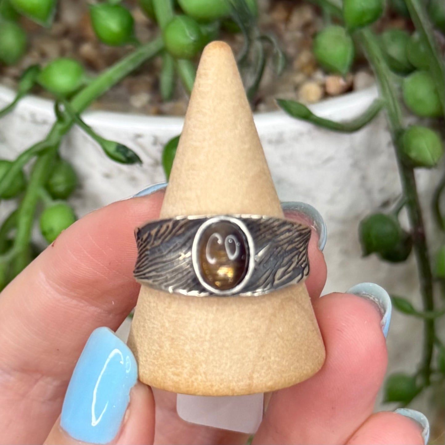 Black Moonstone S925 Ring (W200)