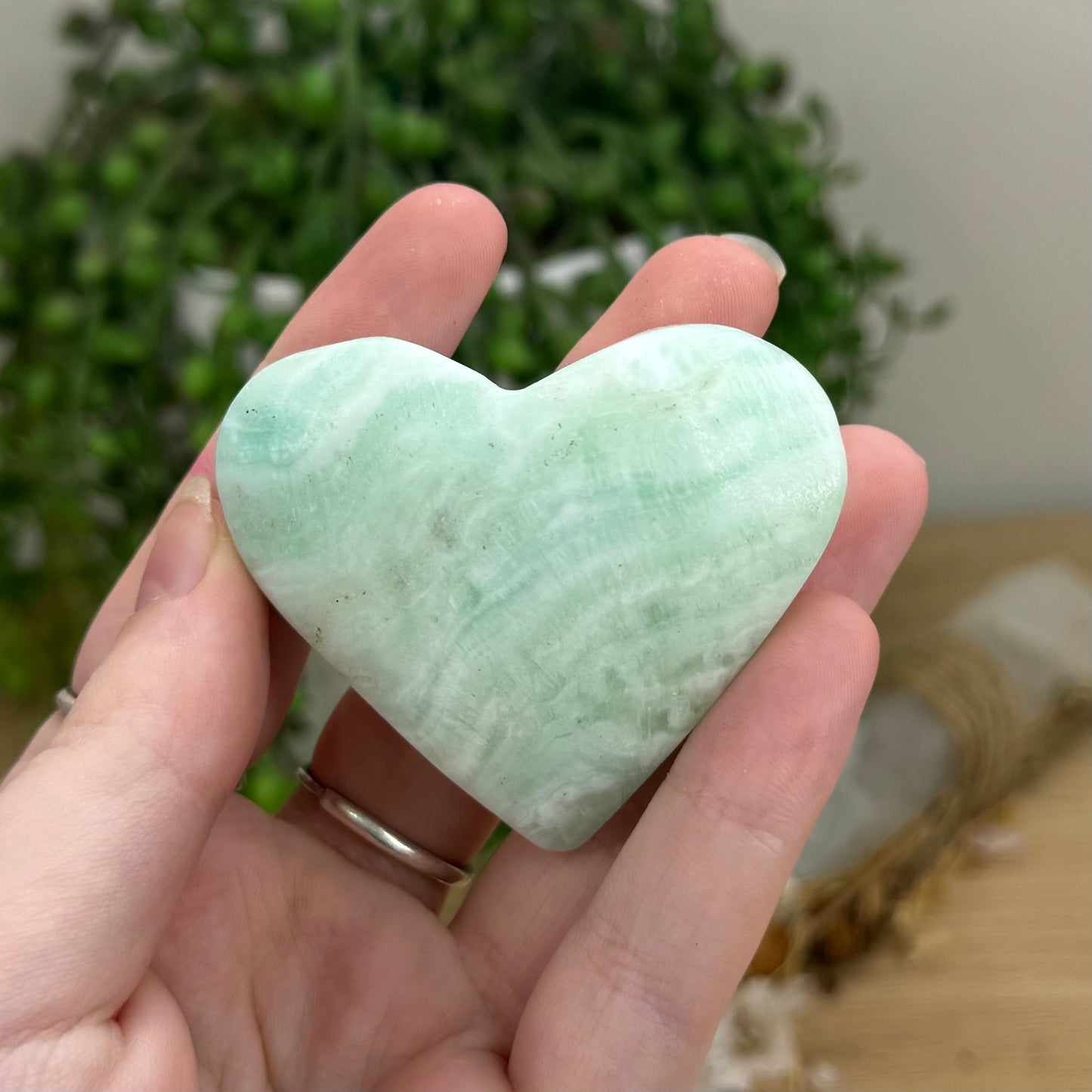 Caribbean Calcite Heart (O572)