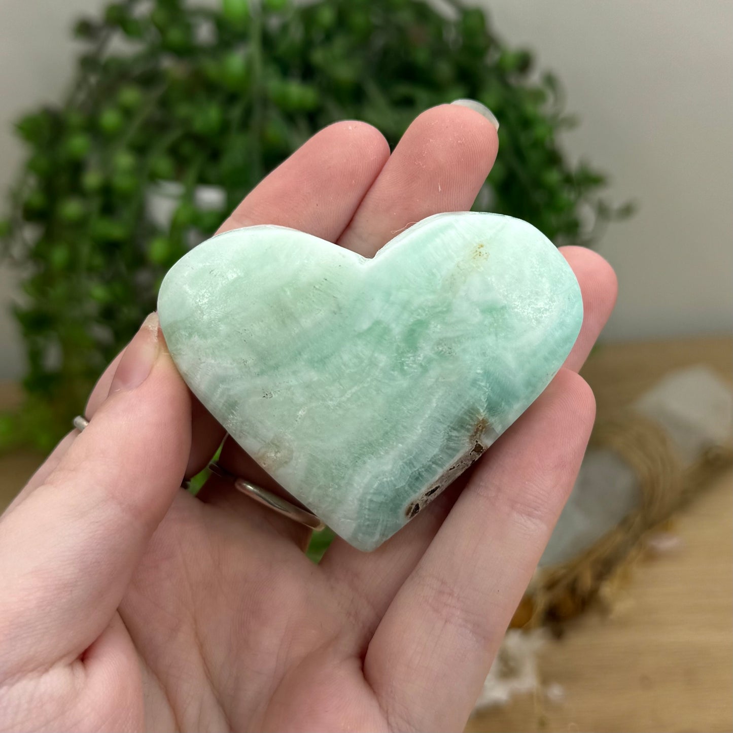 Caribbean Calcite Heart (O576)