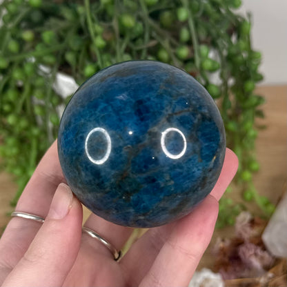 Blue Apatite Sphere (T8)
