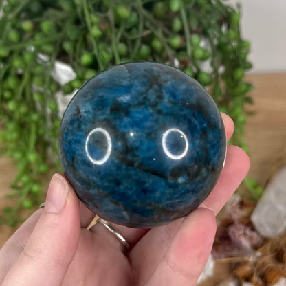 Blue Apatite Sphere (T8)