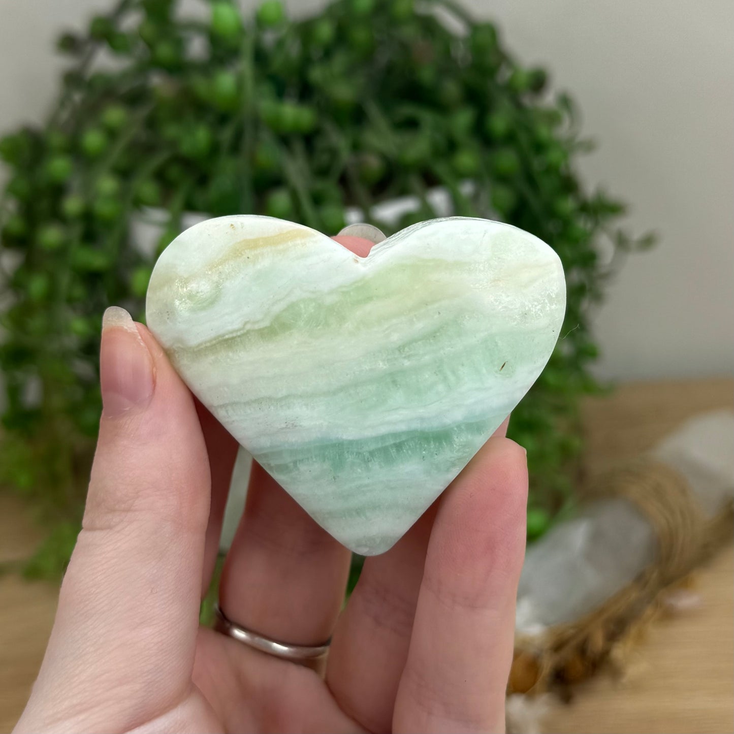 Caribbean Calcite Heart (O571)