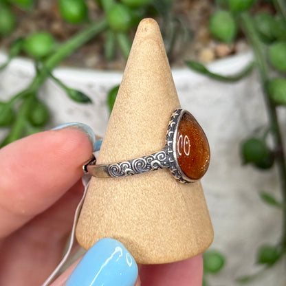 Golden Sunstone S925 Ring (W194)