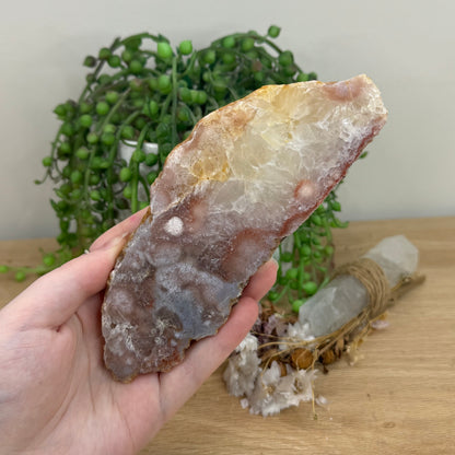 Pink Amethyst / Flower Agate Slab (O553)