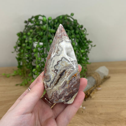 Mexican Crazy Lace Agate Arch Free Form (O617)