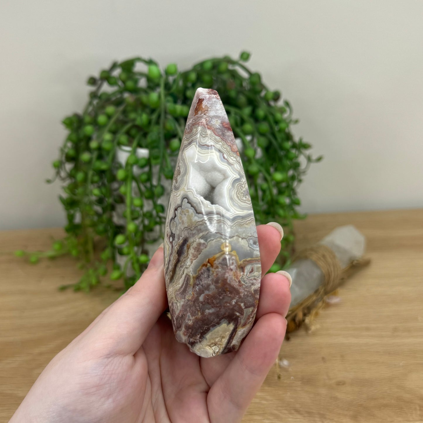 Mexican Crazy Lace Agate Arch Free Form (O617)