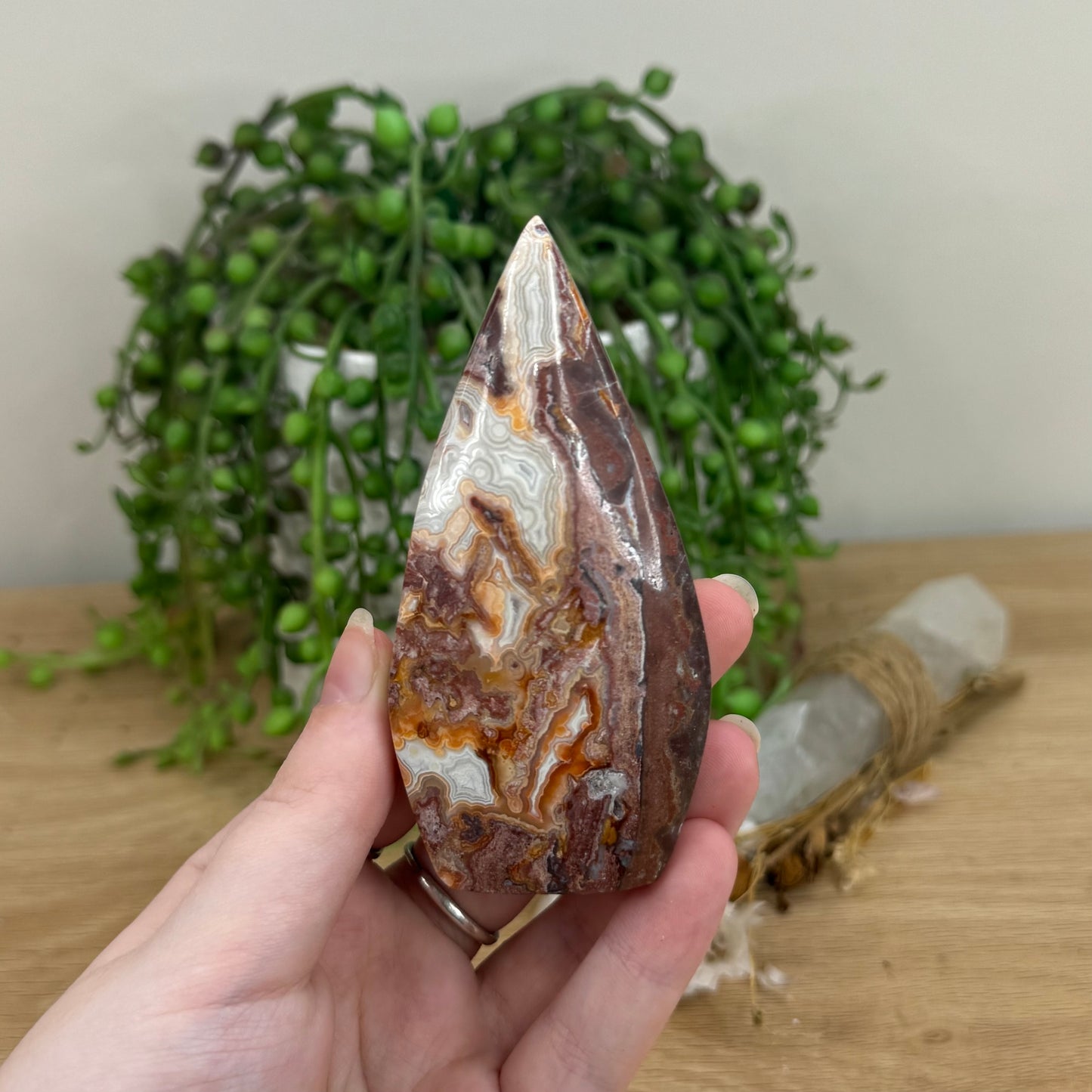 Mexican Crazy Lace Agate Arch Free Form (O614)