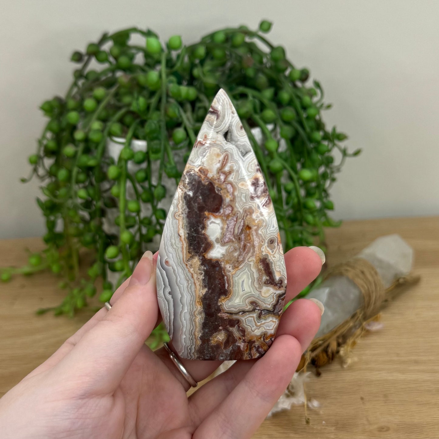 Mexican Crazy Lace Agate Arch Free Form (O614)