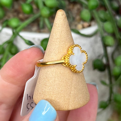 Shell Gold Plated Ring (X174)