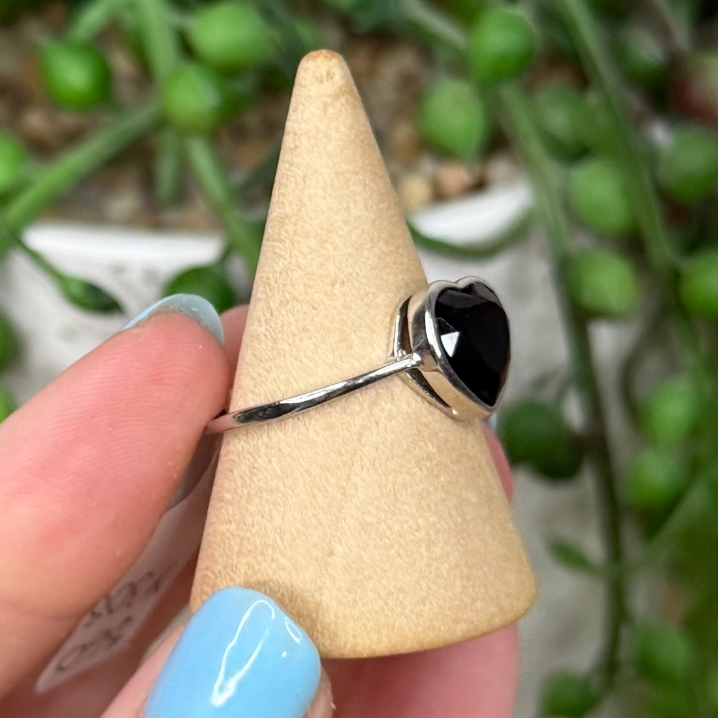 Black Spinel S925 Ring (Y308)