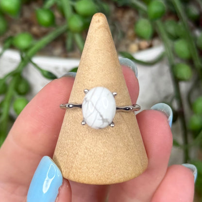 Howlite S925 Ring (Y103)