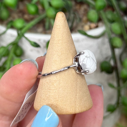 Howlite S925 Ring (Y103)