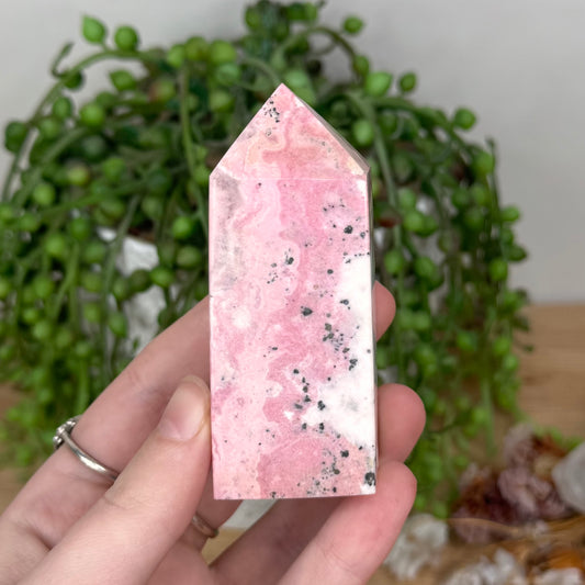 Peruvian Rhodonite Point (T25)