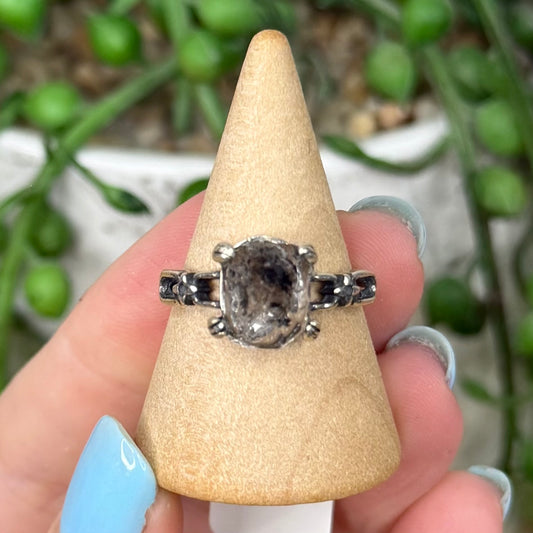 Herkimer Diamond S925 Ring (W208)