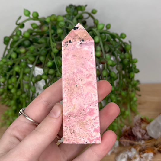 Peruvian Rhodonite Point (T26)