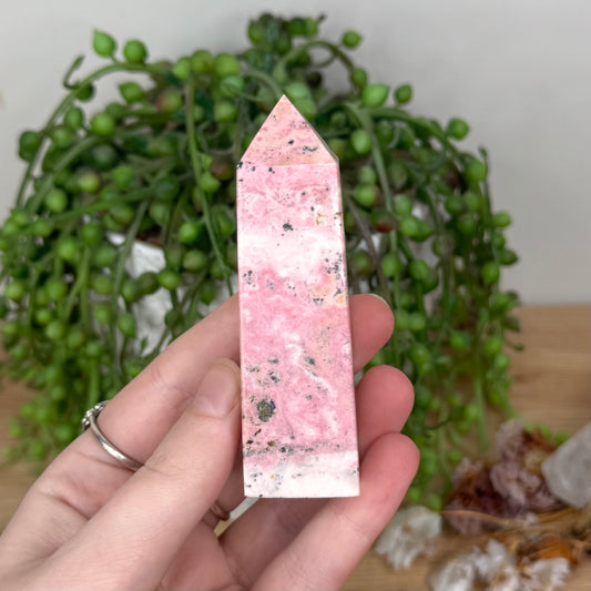 Peruvian Rhodonite Point (T23)