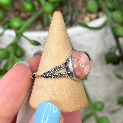 Coral Jade S925 Ring (W201)