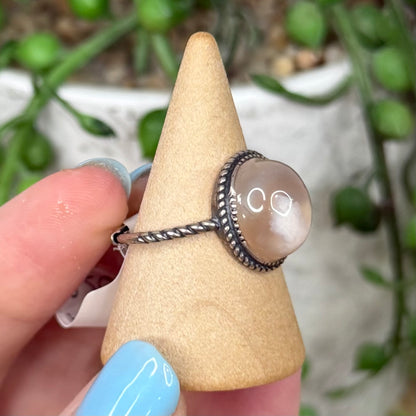 Flower Agate S925 Ring (W207)