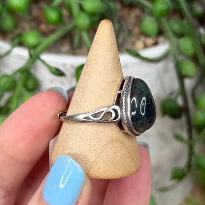 Moss Agate S925 Ring (W196)