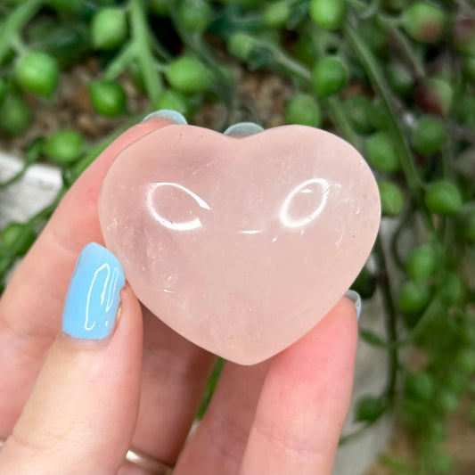 Rose Quartz Heart (Y520)